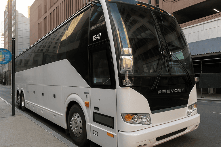 a Vacaville Coach Bus Service coach bus