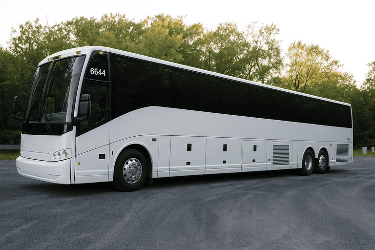 exterior of Vacaville Coach Bus Service coach bus