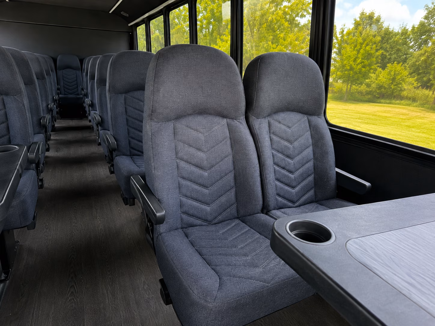 vacaville 15 passenger minibus interior