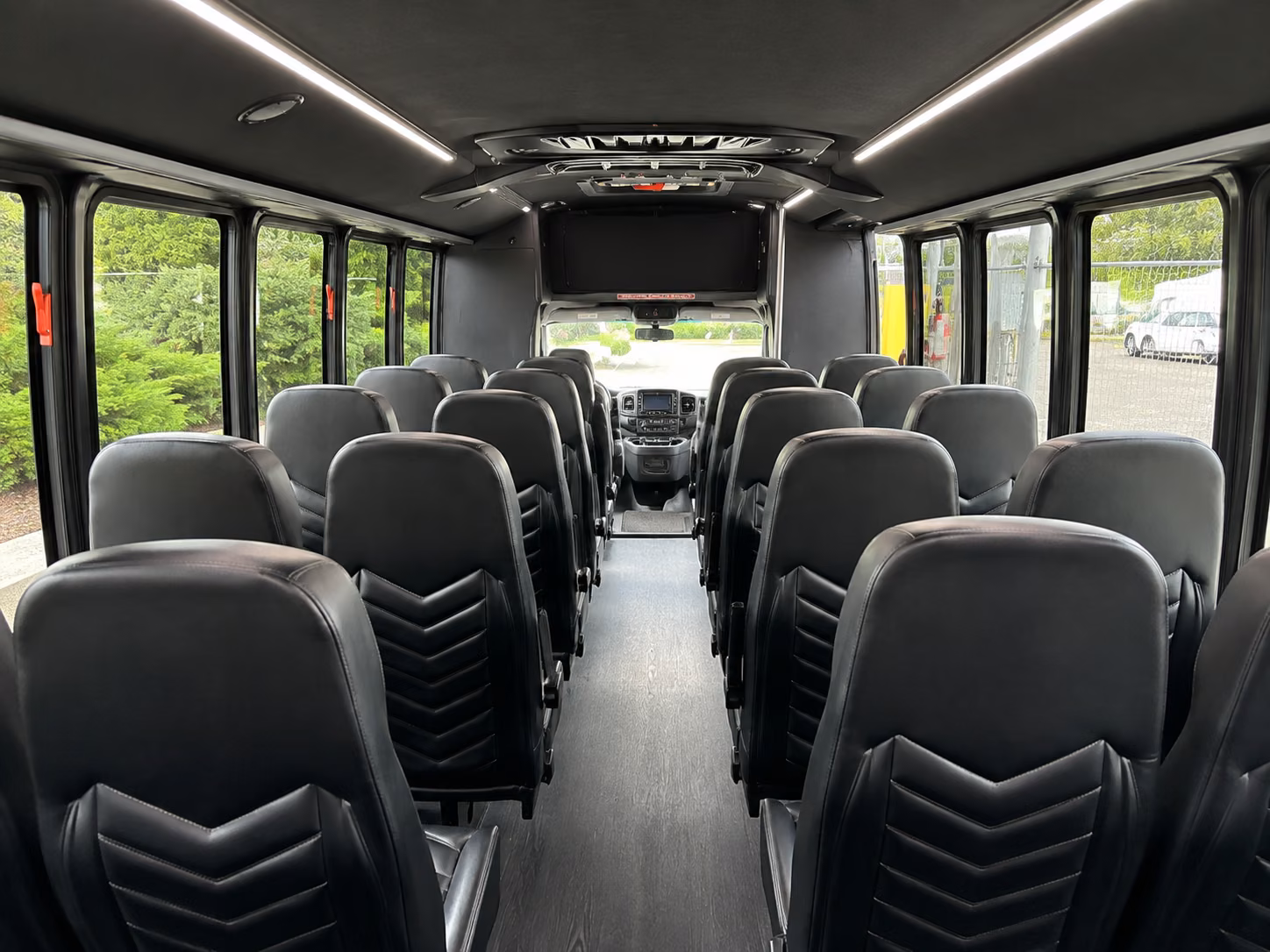 vacaville 18 passenger minibus interior