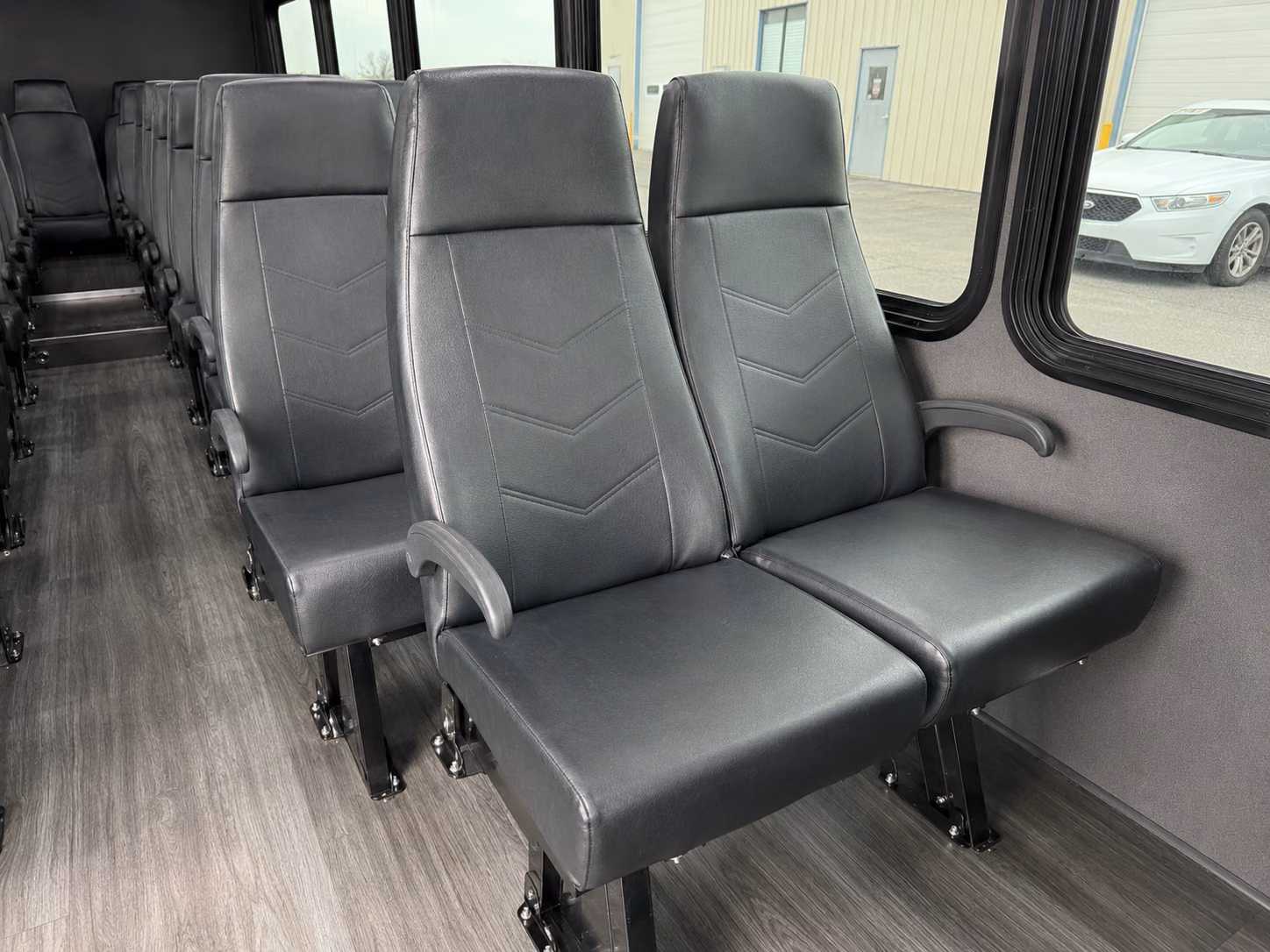 vacaville 20 passenger minibus interior