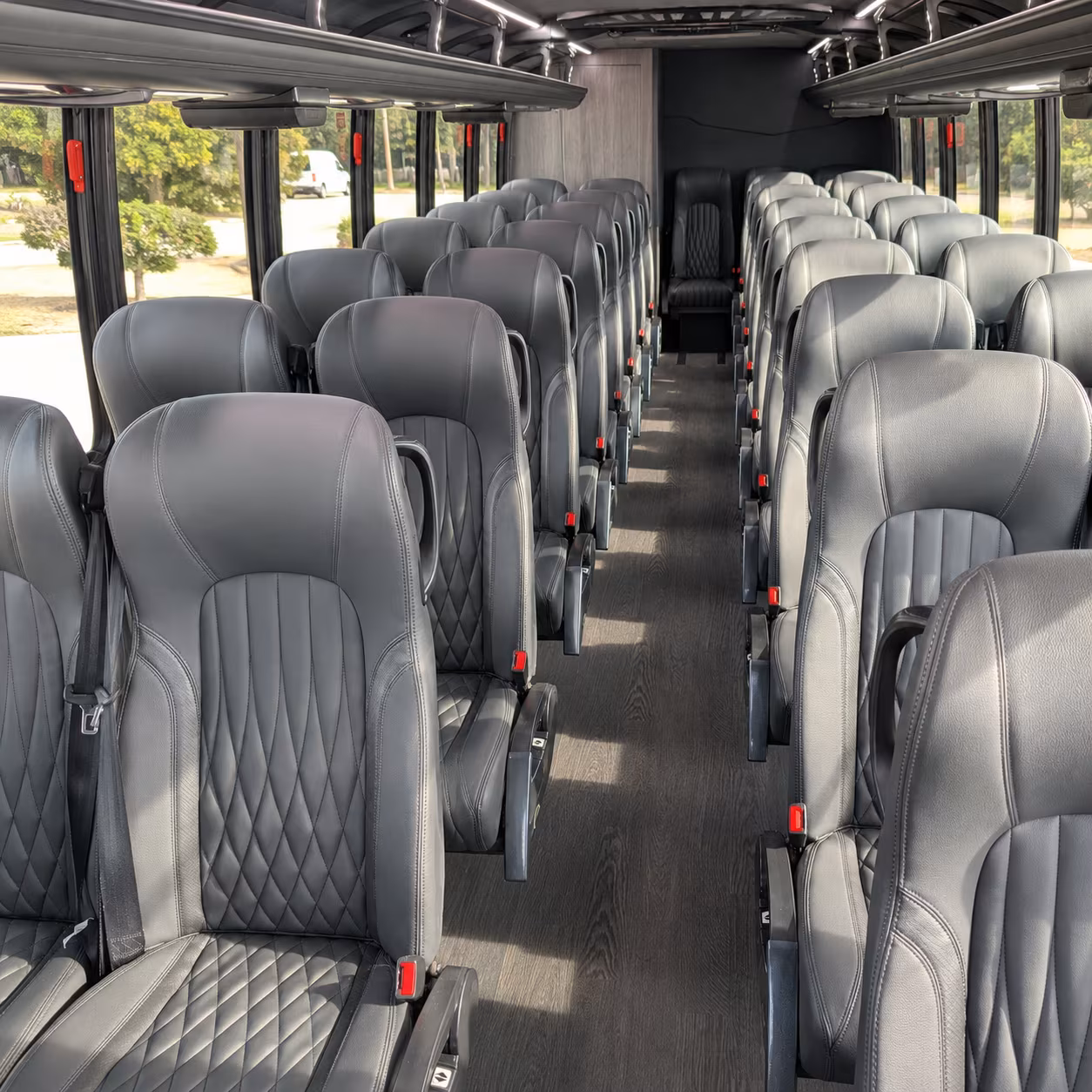 vacaville 28 passenger minibus interior