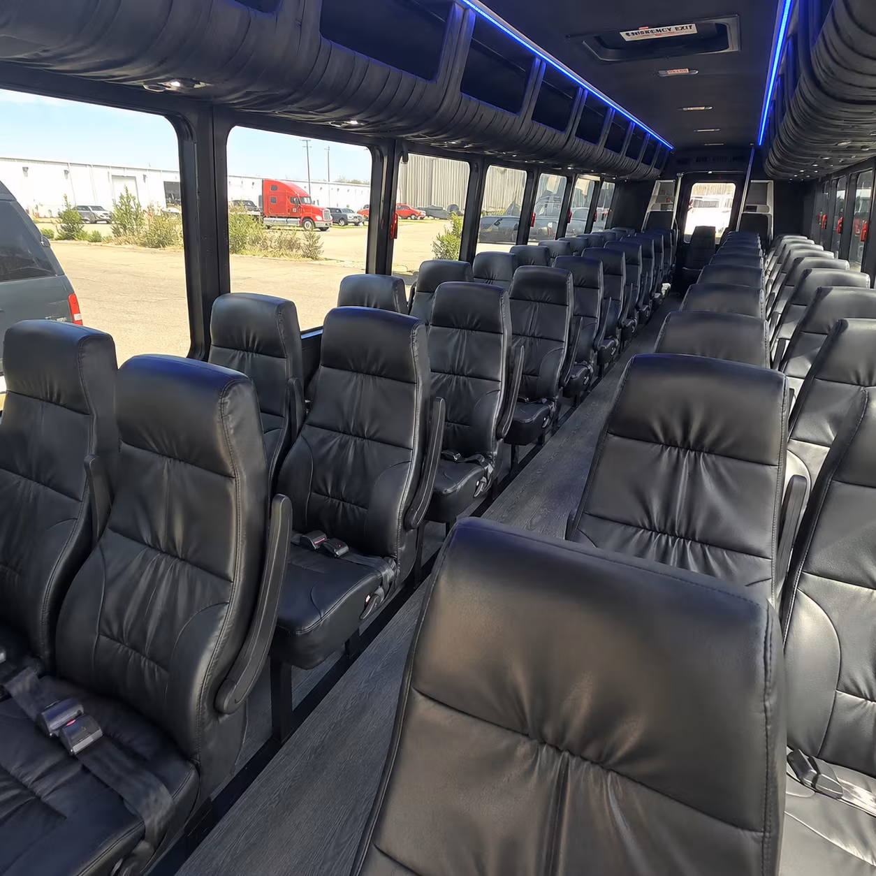vacaville 30 passenger minibus interior