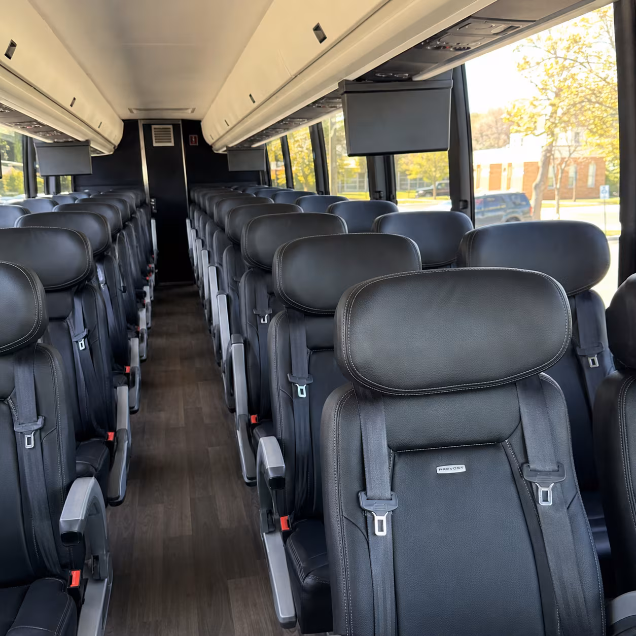 vacaville 56 passenger charter bus interior